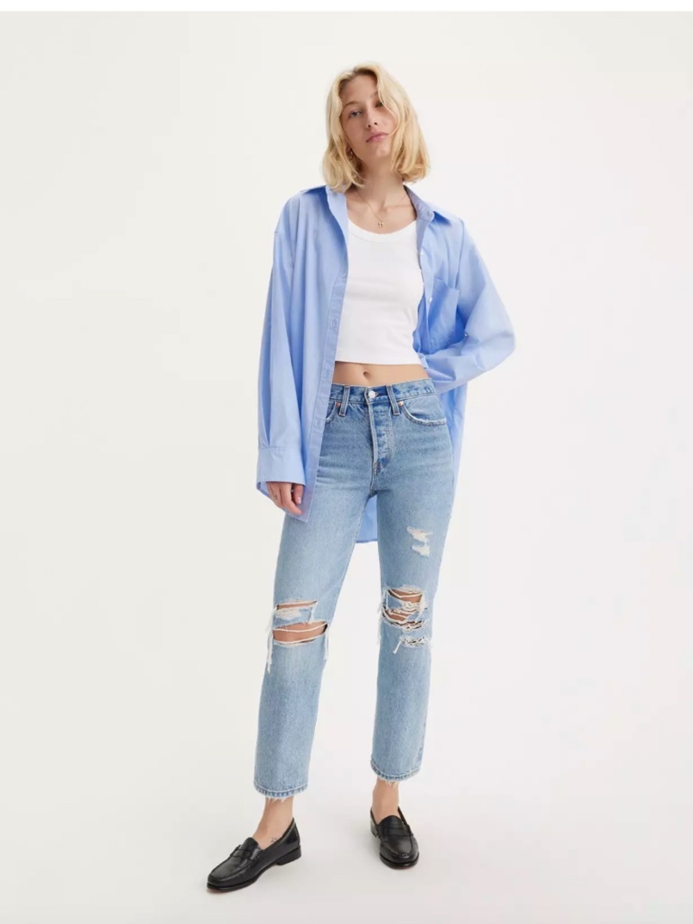 Women’s Levi’s wedgie straight cropped jeans